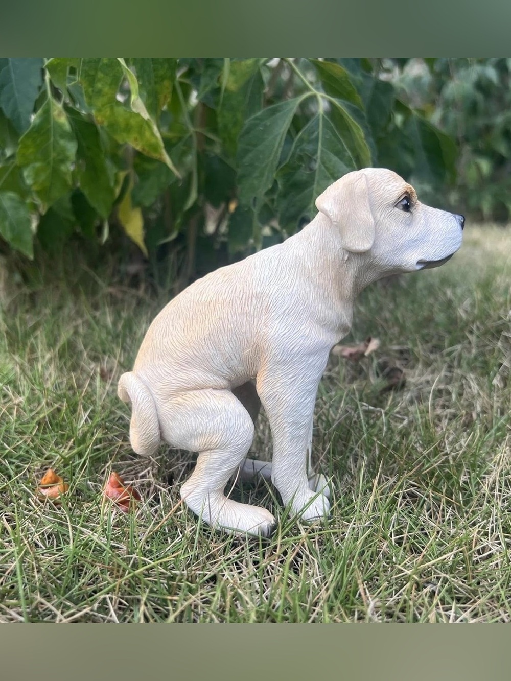 Pooping Labrador Dog Statue - Desktop Gift